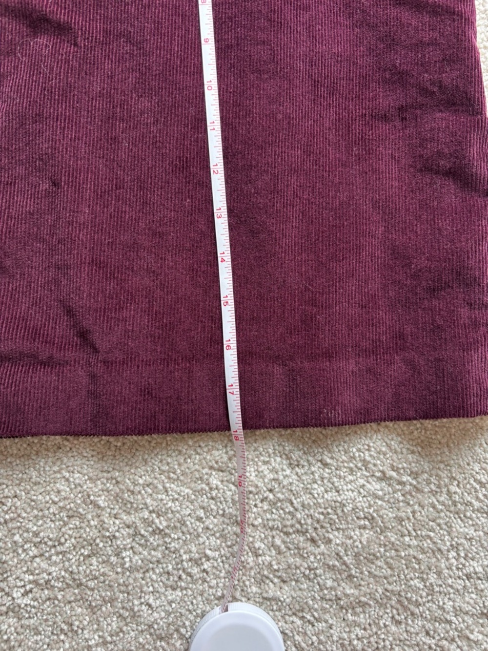 Banana Republic Corduroy Burgundy Mini Skirt with Button Detail - Picture 5 of 5